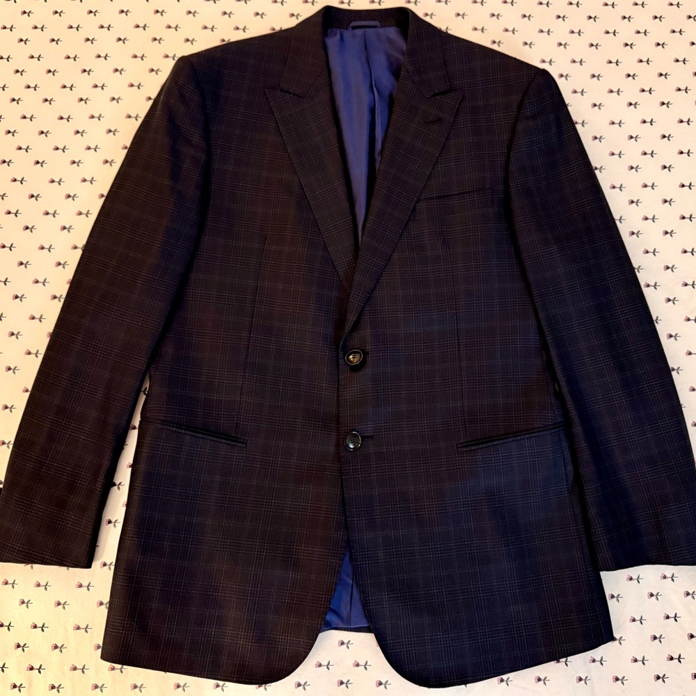 Giorgio Armani “Taylor” Seersucker Virgin Wool Blazer – Size 42R (EU 50)
